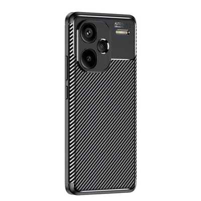 LBH TEC-EXPERT Handy Hülle für Xiaomi Redmi Note 13 Pro+ 5G Handyhülle Case Cover Carbon-look