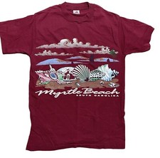 1995 Vintage Myrtle Beach S.C. Double Sided T-shirt Made In USA Single stitch M