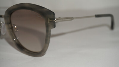 TOM FORD New Sunglasses Mia-02 Silver Marble Grey TF574/S  display picture 2