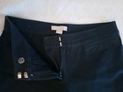 Janeville Wide Leg Cropped Capri Pants in Black, Women's Size 4P Petite — photo 3