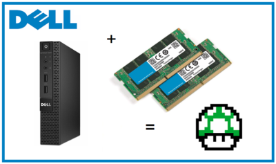 Computer Dell Optiplex 3020 Ram Slots 16GB -2x8GB Memory