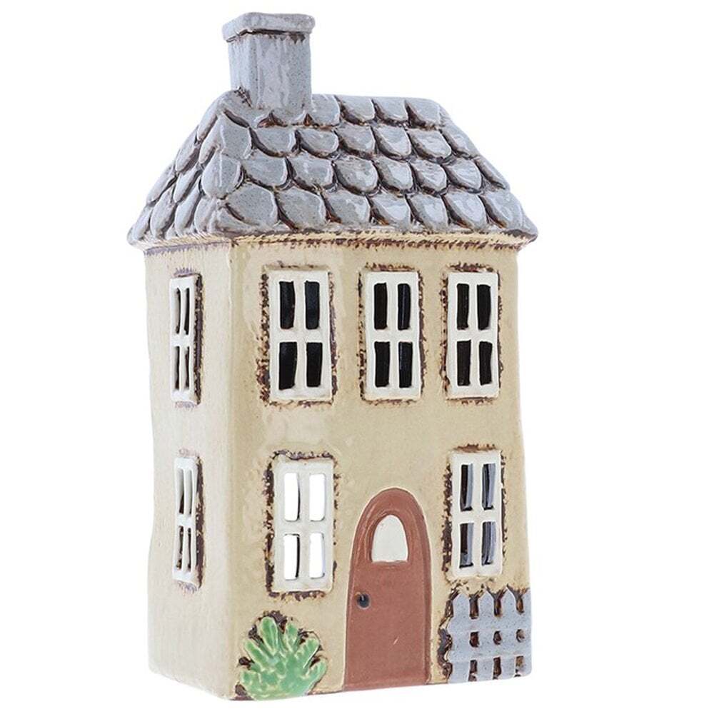 Village Pottery Tall Garden House Tealight Holder - Cream 331001