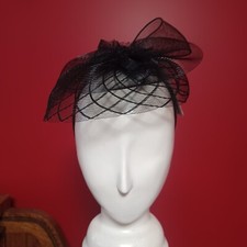NWT Jeanne Simmons Black Fascinator Headband For Women
