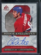 2006 SP Game Used Guillaume Latendresse Autograph Rookie Exclusives /100 #RE-GL