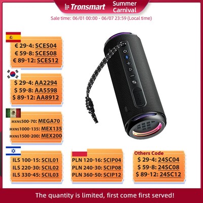 Bluetooth Speaker Enhanced Bass Portable Speaker with 24H Playtime, APP Control