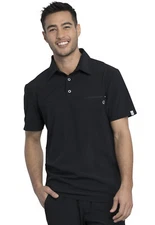 Black Cherokee Scrubs Infinity Mens Polo Shirt CK825A BAPS Antimicrobial