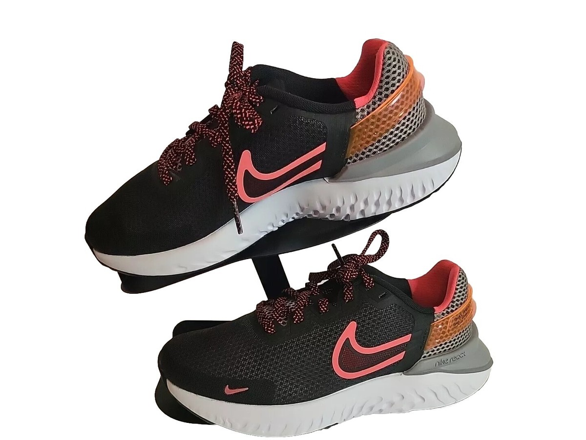 nike running legend react 3 shield trainers in black