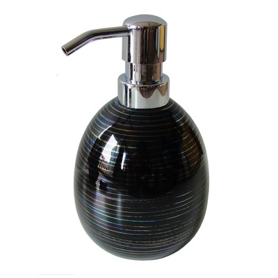 Schwarzer Keramik Seifenspender Flüssigseifen Dispenser Lotionspender
