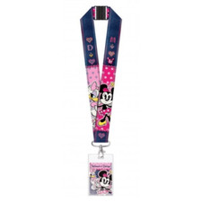 Disney Minnie Mouse and Daisy Duck Jumbo Deluxe Lanyard with Card Holder New
