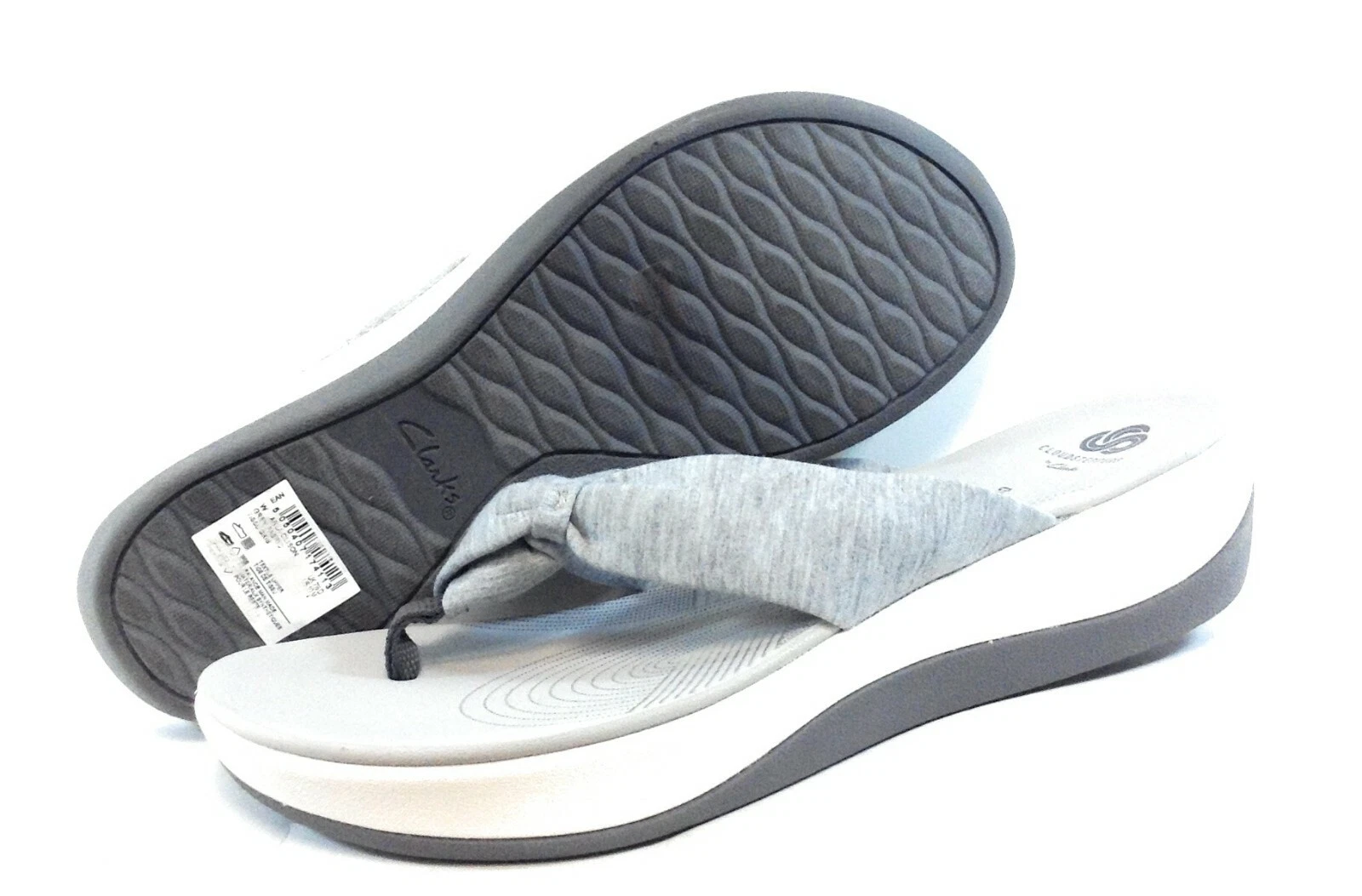 Scarpe sandali infradito donna Clarks Arla Glison 26124906 grigio Cloudsteppers