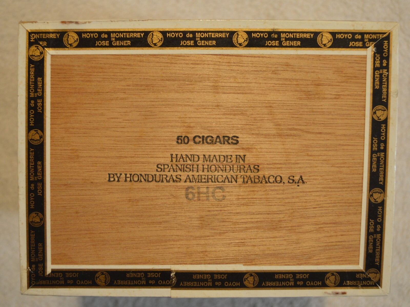 VINTAGE HOYO DE MONTERREY DE JOSE GENER CIGAR BOX | eBay