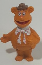 Vintage Muppet Show FOZZIE BEAR Figure Toy Stick Puppet 1978 Fisher-Price