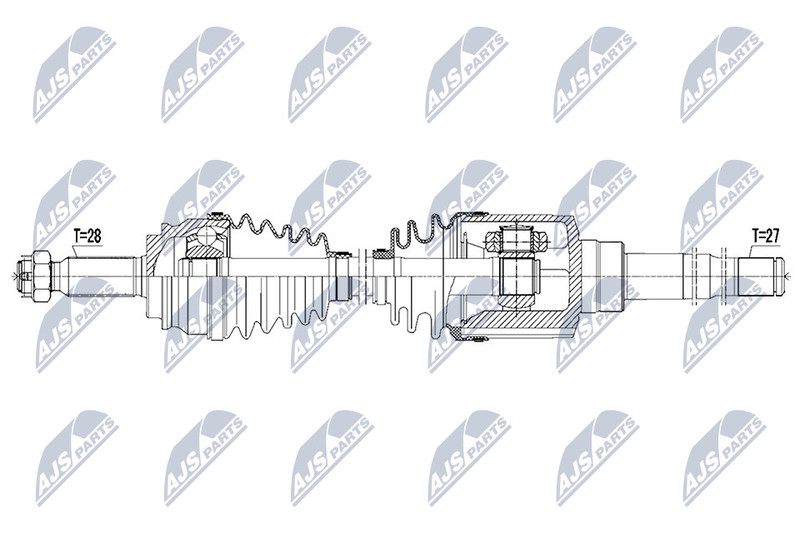 Arbre de transmission Jeep Compass Patriot cardan de transmission transmission intégrale MK49