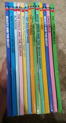Lot 13 Disney Wonderful World of Reading The Lion King Aladdin Cinderella Pooh