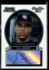 C.J. Henry 2005 Bowman Sterling Auto #BS-CH