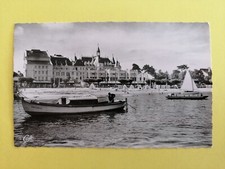 CPSM FRANKREICH ARCACHON Silberküste Le CASINO et la PLAGE Boot PINASSE Animiert