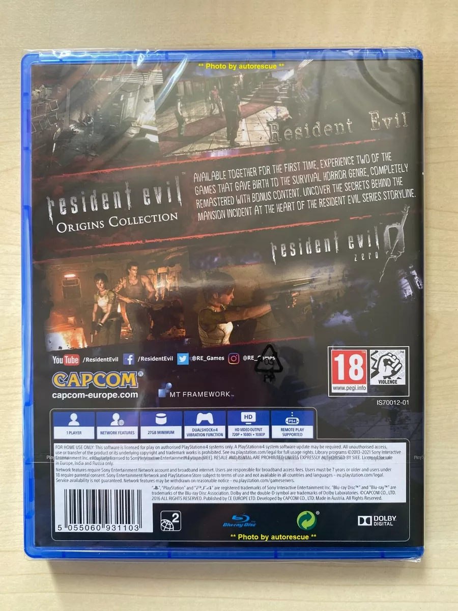 Resident Evil Origins Collection Remake New & Sealed Playstation