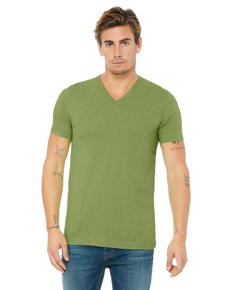 Bella + Canvas Unisex Jersey Short Sleeve V-Neck T-Shirt 3005 Retail ...