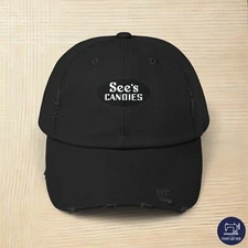 See's Candies Logo Unisex Distressed Cap