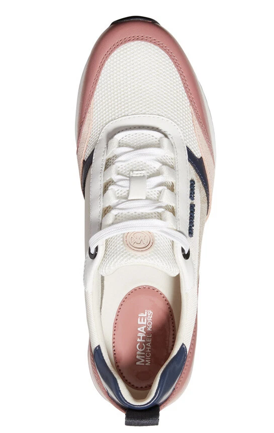 Michael michael kors allie leather and canvas sneaker discount