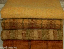 HAND DYED RUG HOOKING WOOL Mill-Dyed ~ "LIONS, TIGERS, TABBIES…’Oh My!” (4-pc)