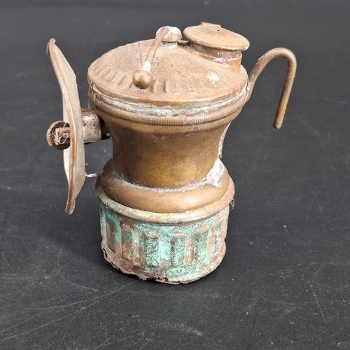 Vtg Auto Lite Shanklin Mfg Carbide Miners Lamp Made in USA Springfield Ill READ