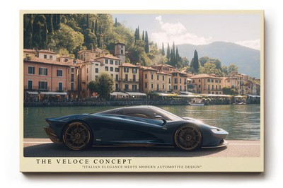 Paul Sinus Wandbild The Veloce Concept Futuristisches Automotiv eines