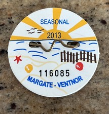 2013 SEASON  Beach Badge / Tag  VENTNOR MARGATE NEW JERSEY Sunset Beach Path