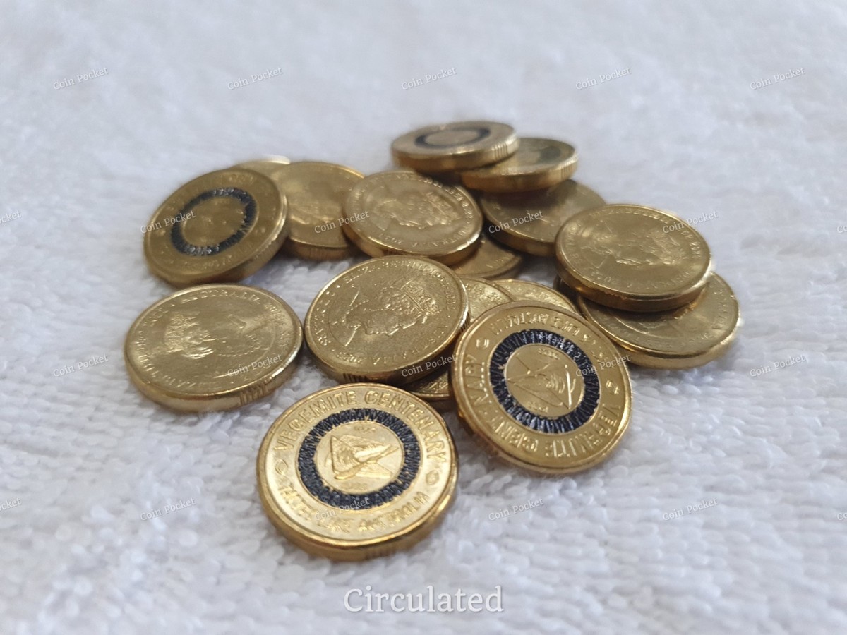 Vegemite Centenary Black 2023 Two Dollar Coloured Coin $2