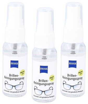 ZEISS 0611-435 Brillen Reinigungsspray 30 ml im extra Sparpack, 3 x 30 ml