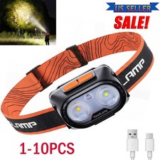 Headlamp Rechargeable Super Bright LED Head Light Forehead Flashlight Fr Outdoor