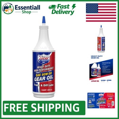 1 Quart Lucas SAE 80W-90 Gear Oil - Exceptional Protection for High Performance