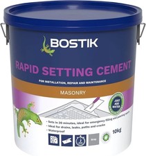 Bostik Cementone Rapid Setting Cement Masonry 10kg Bucket - Grey Colour