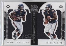 2015 Panini Crown Royale Dual Silhouettes 86/99 Kevin White Jeremy Langford 7l6