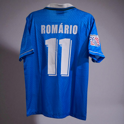 BRAZIL Away World Cup 94 - Soccer - Jersey Retro - ROMARIO #11