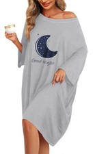 Plus Size Nightgowns for Women, Oversized Sleep Tshirts Dress, Pjs S-5XL