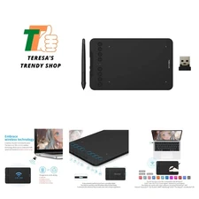 Wireless Drawing Tablet XPPen Graphic Tablet Pen Tablet with 8192 Levels Pres...