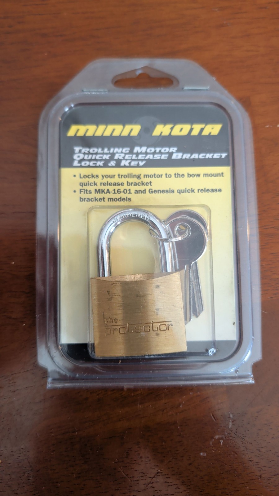 Minn Kota Bracket Lock and Key for quick release brackets