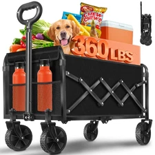 Wagons Carts Foldable, Collapsible Wagon, Foldable Wagon Cart with Wheels,