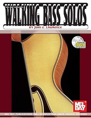 MEL BAY WALKING BASS SOLOS FOR GUITAR (BOOK/ SET) By John E. Lawrence EXCELLENT