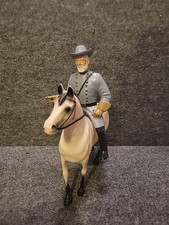 Vintage Hartland Plastics General Robert E Lee Rider W/Traveller Horse 1950s