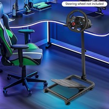 Foldable Racing Steering Wheel Stand Height A...