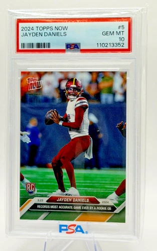 2024 Topps Now Jayden Daniels #5 (RC) PSA 10