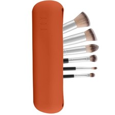 Silicone Makeup Brush Holder,Silicone Organizer for Light Brown