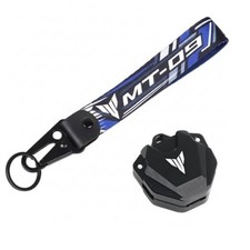 Motorcycle Key Case Cover Key Chain Aluminum Alloy Protective Shell Black