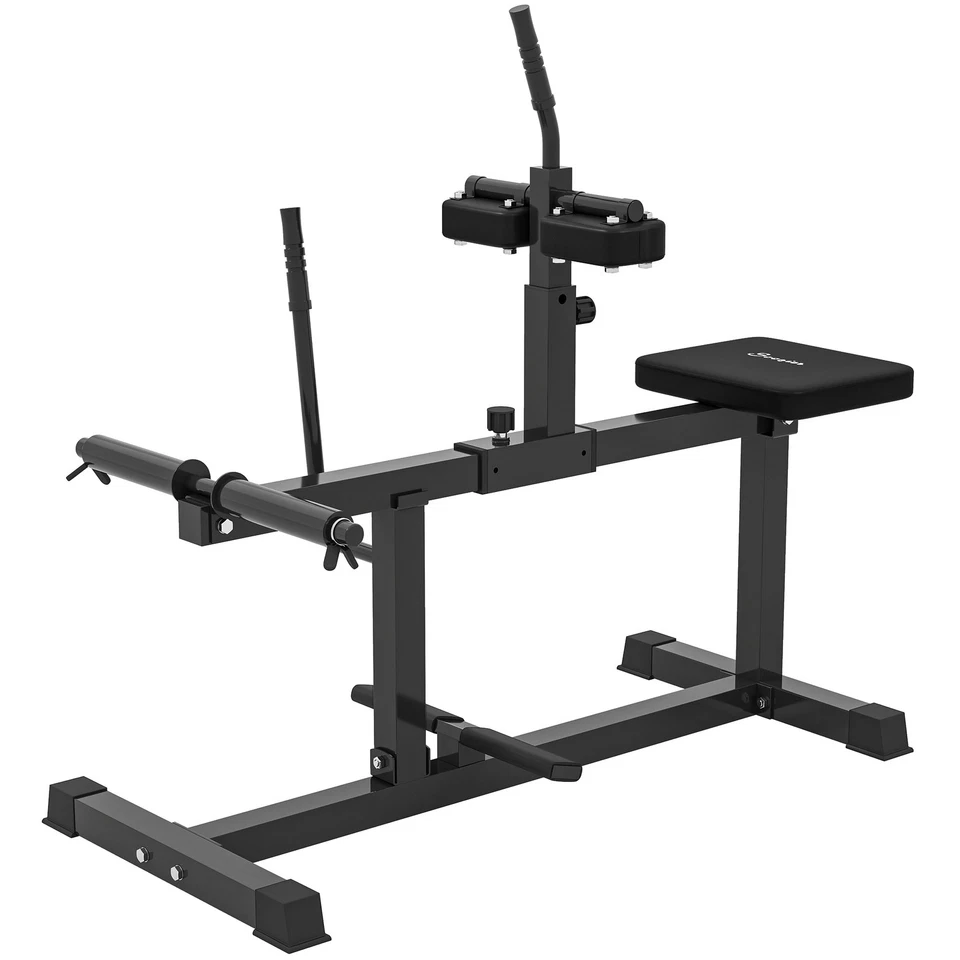 Seated Calf Raise Thighs Lower Leg Exercise Machine for Home Gym, Black - Image 4 of 4