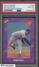 1991 Classic Collector's Edition #196 Nolan Ryan Texas Rangers HOF PSA 10
