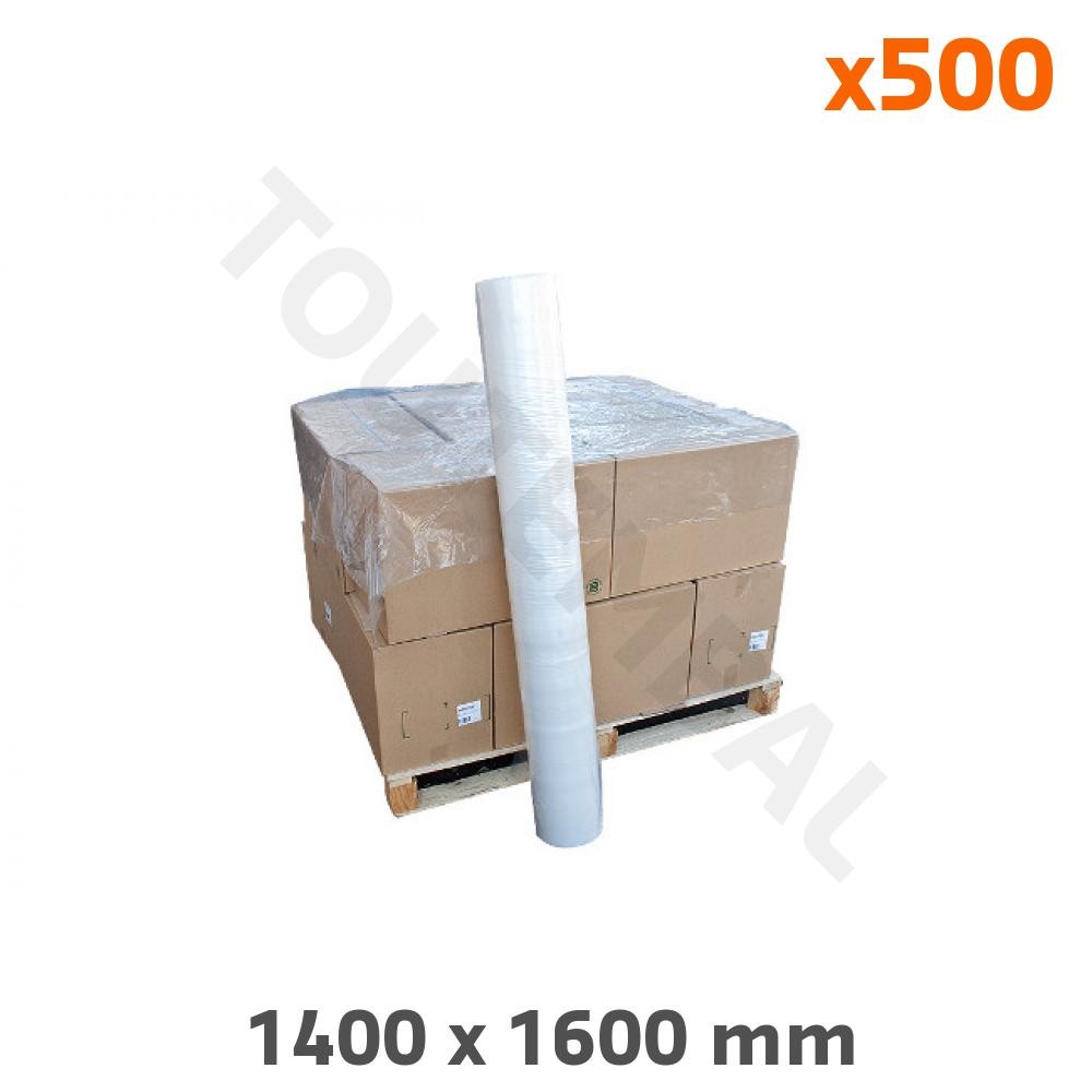 Coiffe plastique pour palette de haute transparence et résistance 30 µ 14x16M