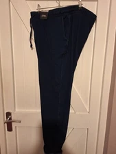 Marks & Spencer M&S High Rise Straight Cut pull on dark indigo Stretch Jeans  20