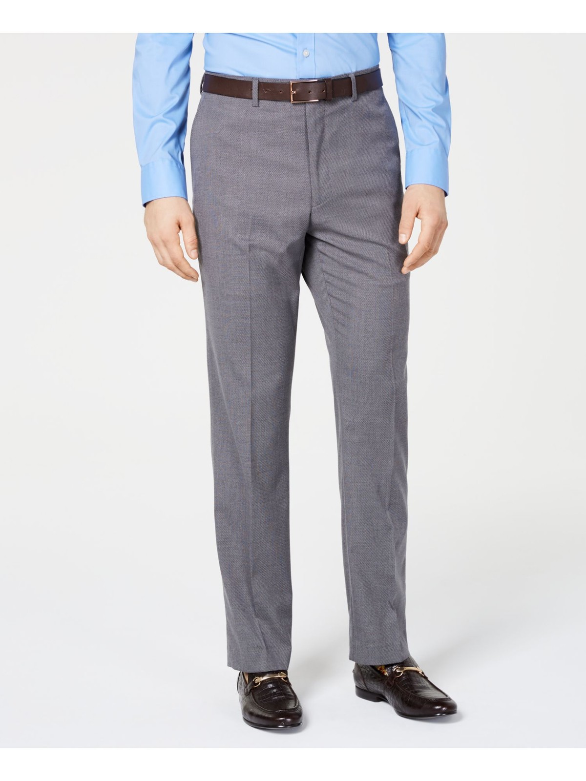 VINCE CAMUTO Mens Gray Flat Front Slim Fit Stretch Suit Separate Pants W30 L32 6190₽